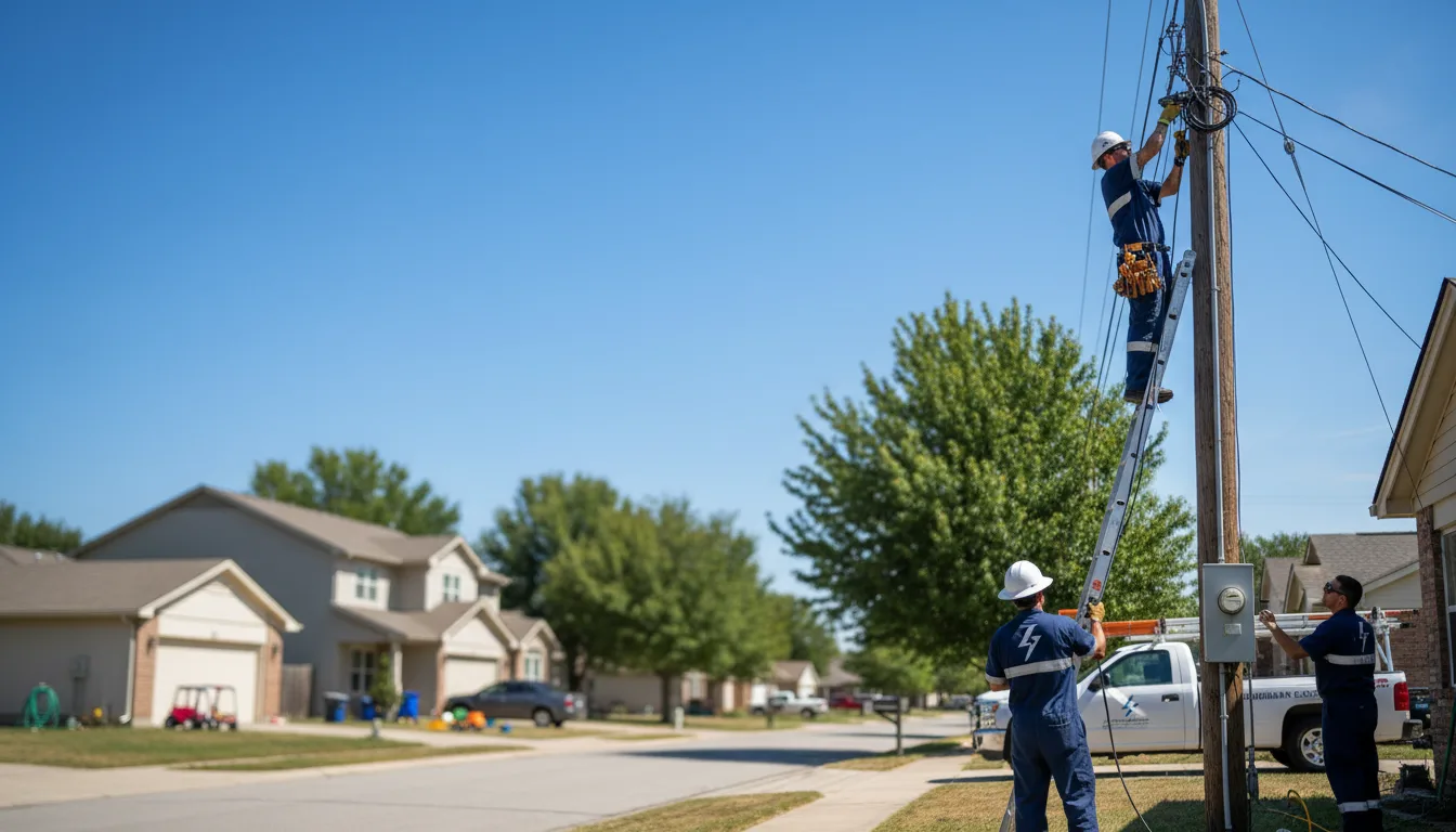 Residential electrician providing installation services in Saint Francis, WI